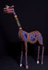 Giraffe Bead and Wire Sculpture Zulu Vintage  -  27.5" H X 21"  4" W Handcrafted in South Africa - Cultures International From Africa To Your Home