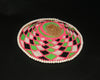 African Zulu Beer Pot Cover Imbenge Multicolor Diamond Design - Cultures International From Africa To Your Home