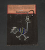African Bead and Wire Ostrich Key Chain  4" X 2" - Cultures International From Africa To Your Home