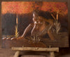 African Copper Art Tribal Beauty Gathering Fish in River 16" X 23" Congo D.R.C. - Cultures International From Africa To Your Home