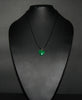 Necklace Malachite Heart Pendant Vintage on Leather 24" L - Cultures International From Africa To Your Home