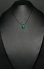 Necklace Malachite Heart Pendant Vintage on Leather 20" L - Cultures International From Africa To Your Home