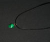 Necklace Malachite Heart Pendant Vintage on Leather 20" L - Cultures International From Africa To Your Home
