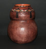African Pot with Ancient Tsonga Pedi Patterns Sculptured Double Calabash Shape 10.5" H X 9" W  26" C - Cultures International From Africa To Your Home