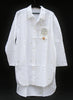 White Lounging Shirt Dress Embroidered Lemon Tree Handmade in Madagascar - Cultures International From Africa To Your Home